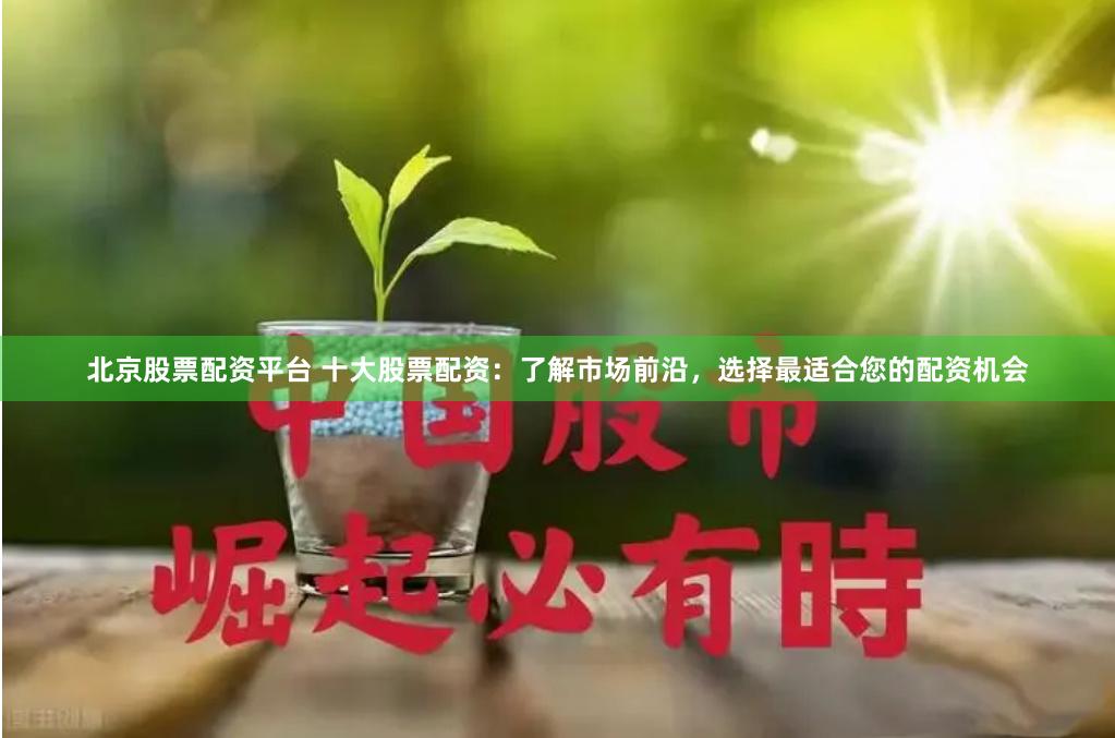 北京股票配资平台 十大股票配资：了解市场前沿，选择最适合您的配资机会